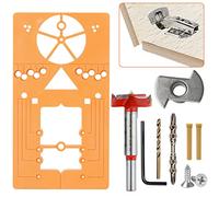 Bisagra Taladrar 35mm, Bisagra Calibre de Perforación Guide Set, Juego de Guias de Taladro, Bisagra Taladro Jig Set Guía, Instalación de la Puerta Localizador de Agujeros