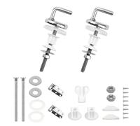 Bisagra Universal for asiento de inodoro, pieza repuesto fijación superior aleación inoxidable for varios modelos, 2 uds Para Bisagras Asiento WC
