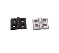 Bisagras 10PCS Perfil de extrusión de aluminio for 2020 3030 3040 4040 Bisagra de metal Bisagras de aleación de zinc con tornillo y tuerca (Color : 4040 Black)