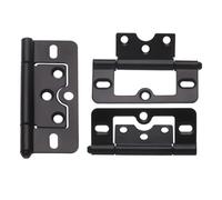 Bisagras 2 uds. Bisagras de puerta empotradas de hierro de 3 pulgadas, armario grande, accesorios de Hardware for muebles, bisagra de puerta con resorte 76 * 35 * 1,8mm(2)