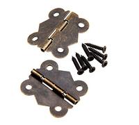 Bisagras A Tope 2 Uds 40X34Mm Bronce Antiguo / Plata Bisagras De Armario Mariposa Bisagras De Hierro Accesorios Para Muebles Caja De Madera Bisagras Accesorios Para Muebles-Bronce