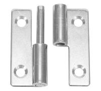 Bisagras ajustables for puertas, 5 unidades, bisagras planas deslizantes de acero inoxidable extraíbles y alta resistencia(40x30x1.5 Left)