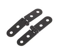 Bisagras atornilladas de 180 grados for máquina coser, bisagra puerta gabinete, plegable, accesorios Hardware for muebles, 5 uds Para Muebles(Black)