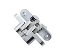 bisagras Bisagra de puerta plegable carga pesada, cruzada oculta integrada, acero inoxidable, herrajes for muebles doble resorte oculto, 2 uds(NO6(118-76MM))