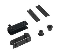 Bisagras Bisagra pivotante de vidrio, eje de rotación, puerta de gabinete de vino de acero inoxidable, bisagras giratorias, Clip de abrazadera, bisagra de eje, herrajes for muebles, 2 uds.(Black)