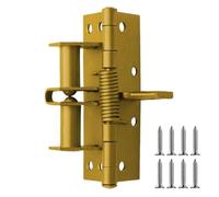 Bisagras con resorte de apertura automática, Bisagra de resorte, bisagras de puerta de cierre automático, amortiguador hidráulico, velocidad, silencio, más cercano, multicolor(Gold)