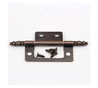 Bisagras de 2 uds, bisagra puerta, decorativa un solo lado 4 orificios antiguos, con rodamiento bolas, bisagras a tope plegables