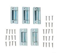 Bisagras de acero chapado en zinc aptas para armarios pequeños y puertas de Louvre en caravanas y casas móviles (5 piezas)