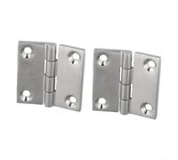 Bisagras de acero inoxidable 316 pulido con espejo, herrajes resistentes para puertas de escotilla de barco y compartimentos de caravana, incluye 2 piezas (50 x 50 (91 g))