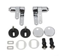 Bisagras de acero inoxidable con cierre suave, cierre rápido de 2 botones, amortiguación 1,0-2,0 N·m, para tapa abatible y posee, 2 unidades