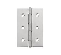 Bisagras de acero inoxidable for 20 piezas, Conector puerta, cajón, 6 agujeros montaje for muebles, estantería y armario Para Puertas(4 Inch)
