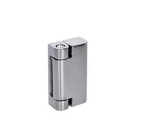 Bisagras de acero inoxidable for muebles de cocina, dos bases ajustables, bisagra recta con freno, 1 unidad(Brilliant chrome)