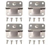 Bisagras de acero inoxidable para cofre de hielo para Coleman 5254 5255 tapa enfriadora piezas de reparación juego de bisagras de servicio 4 piezas