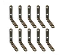 Bisagras de aleación de zinc de 90 grados compatibles con estructuras de cajas de madera, marcos de joyeros, cuerpos de gabinete pequeños y accesorios frontales de cajones