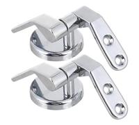 Bisagras de Asiento de Inodoro Recambio 1 juego de bisagras for asiento inodoro, aleación zinc, conector montaje for tapa, accesorios repuesto for baño
