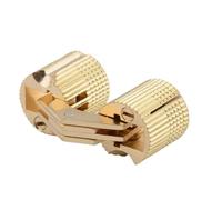 Bisagras de barril de cobre, gabinete oculto cilíndrico, bisagras invisibles de latón ocultas, montaje for herrajes for muebles, 1 ud.(24mm)