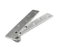 Bisagras de boca de pollo de acero inoxidable, bisagras superiores e inferiores, eje de cielo y tierra, bisagra de rotación de 360 grados, resistente