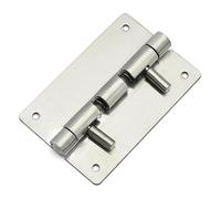 Bisagras de cierre automático, 1 pieza bisagra de puerta con pestillo resorte desmontable ajustable(Stainless Steel)