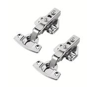 Bisagras de cierre suave for puertas de gabinetes: bisagras ocultas de superposición completa for gabinetes sin marco con tornillos de montaje e instrucciones(2pcs)