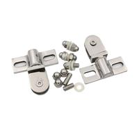 Bisagras De Cristal 1 par de bisagras acero inoxidable for puerta ducha, clip for vidrio baño, sólidas alta resistencia for