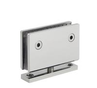 Bisagras de cristal para ducha Bisagra pivotante for puerta de vidrio con rotación 360 grados, bisagra ducha fundida a presión, superior e inferior for vitrina(Mirror polished)