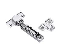 Bisagras de gabinete de 8 piezas con brazo recto, bisagra de cobertura completa, accesorios de ajuste para muebles