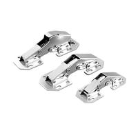 Bisagras de gabinete de 90 grados, 3 pulgadas, sin agujero de perforación, Cierre Suave, bisagra de resorte, herrajes for muebles y puertas de armario, 1 Uds.(3 INCH NORMAL)