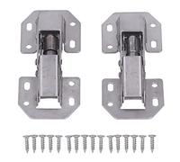 Bisagras de gabinete de aleación de zinc, bisagras de puerta de armario sin agujeros de 4 pulgadas, tipo puente para puerta de armario