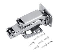 Bisagras de gabinete de alta resistencia, bisagras de gabinete hidráulicas de apertura ancha ajustables de acero al carbono de 150-170 ° solo para puertas gruesas (16-40 mm) con