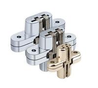 Bisagras de la puerta del gabinete, Bisagra cruzada de acero inoxidable alta resistencia, bisagras puerta ocultas, herrajes for muebles, 1 Uds(B1)