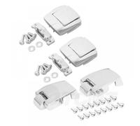 Bisagras de pestillo para Maletero de Motocicleta, compatibles con Tour Pack Pak Touring Classic Road Electra Ultra Razor 80 13(Chrome Set)