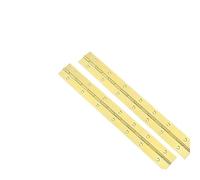 Bisagras de Piano 6 a 48 pulgadas, bisagra larga dorada acero inoxidable para Armario,Pianos(2pcs 36inx30mmx0.7mm)