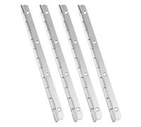 Bisagras de Piano acero inoxidable alta resistencia, largas, for puertas armario, cajas madera, caja herramientas, bisagra for muebles, 4 Uds para Armario,Pianos