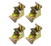 Bisagras de piernas de muebles plegables, Paquete de 4 soportes for patas mesa plegables con autobloqueo 90 grados, multicolor(Color Zinc)