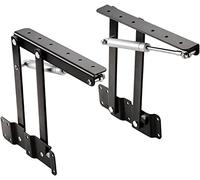 Bisagras de placa de reparación de bisagras de acero plegables, bisagras en T ocultas pesadas, bisagras de puerta, bisagra de mesa negra de 2 piezas, parte superior de mesa de café elevable, mecanismo