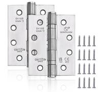 Bisagras de puerta, bisagras de 4 x 3 x 3 mm para madera, 2 bisagras de puerta de acero inoxidable 201, bisagras resistentes para puerta de armario de cocina