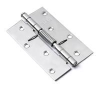 Bisagras de puerta, Bisagras de puerta con resorte de cierre automático, acero inoxidable 304, plateado, 2-4 pulgadas, paquete de 2(4inch)