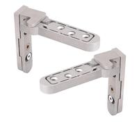 Bisagras de puerta con rodamiento de bolas Bisagra 1 pieza de bisagra invisible ajustable acero inoxidable for puerta madera, oculta pivotante(Silver,100kg)