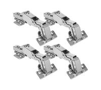 Bisagras de puerta con rodamiento de bolas Bisagra Bisagra Ocultas For Gabinete, 4 Unidades Montaje Hidráulico Ajustable A 175 Grados Acero Laminado En Frío Cierre Suave