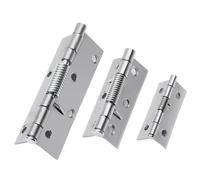 Bisagras de puerta cruzadas, bisagra rebote automático con resorte, herrajes acero inoxidable for ventanas, armarios y muebles plegables(3 Inch)