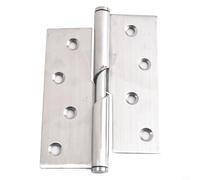 Bisagras de puerta de acero inoxidable con tope elevador para puertas de baño e inodoro, disponibles en versiones izquierda y derecha (elevación de 4 pulgadas a la derecha)