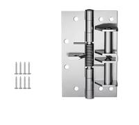 Bisagras de puerta de cierre automático, 10 unidades, 90 grados, cierre automático, ángulo recto, bisagra de cierre automático, reducción de ruido, bisagra invisible de resorte de puerta (plateado)