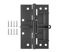 Bisagras de puerta de cierre automático de 4 pulgadas con mecanismo de cierre automático, bisagras de posicionamiento de 90 grados con resorte para un movimiento suave y controlado de la puerta para