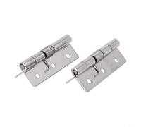 Bisagras de puerta de resorte de acero inoxidable, 2 piezas, herrajes de cierre automático para gabinetes, joyas y cajas de instrumentos, rango de tamaño de 1 a 4 pulgadas (2.5 pulgadas)