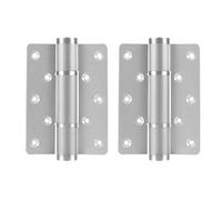 Bisagras de puerta hidráulicas invisibles con cierre automático, cierre automático silencioso for armarios y muebles, 2 uds.(Silvery)