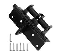 Bisagras de puerta interior, bisagras automáticas para cierre de puerta, cierre de resorte de 4 pulgadas, ajustable para invisible y garaje