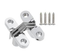 Bisagras de puerta invisibles aleación zinc, 2 unidades, ocultas, plegables, ajustables, for izquierda y derecha, madera Para Puertas,Estantes