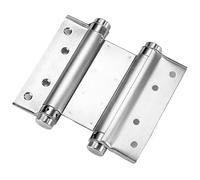 Bisagras de puerta, Puerta automática bidireccional de acero inoxidable con bisagra de resorte doble que cierra 3-6 pulgadas(5inch)