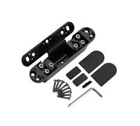 Bisagras de puerta silenciadas invisibles de aleación de aluminio resistente, bisagra ajustable a tope de 125 grados, bisagra oculta para puerta plegable duradera