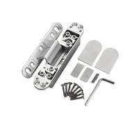 Bisagras de puerta silenciadas invisibles de aleación de aluminio resistente, bisagra ajustable a tope de 125 grados, bisagra oculta duradera plegable para puerta